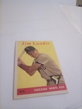1958 TOPPS CARD #108 JIM LANDIS CHICAGO WHITE SOX FREE SHIPPING