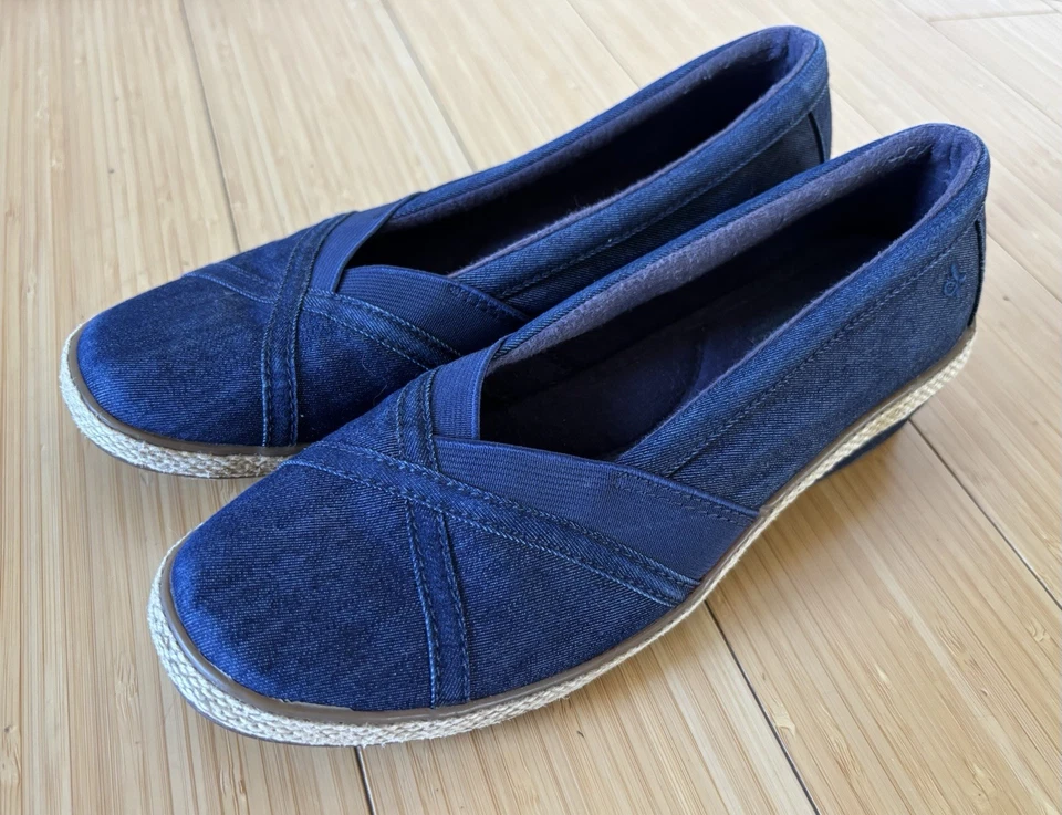 Zapatos de cuña Grasshoppers para mujer - azul marino - azul - talla 6M - envío rápido Foto 2 de 4