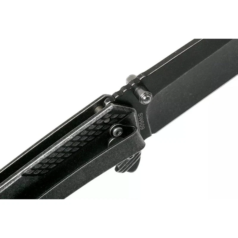  Smith & Wesson SW609 3.55" High Carbon Stainless Blade Liner Lock Folding Knife - Image 3 of 4