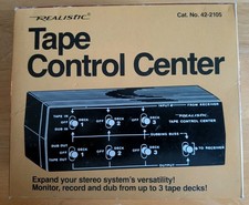 Vintage Radio Shack Realistic 42-2105 Tape Control Center for up 3 Deck