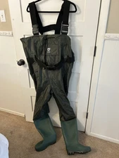 TIDEWE Bootfoot Chest Wader, 2-Ply Nylon/PVC Waterproof Fishing & Hunting Wad...