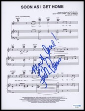 Faith Evans "Soon As I Get Home" AUTOGRAPH Signed 8.5x11 Sheet Music ACOA