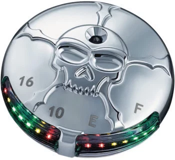 Kuryakyn Zombie LED Fuel and Battery Gauge Motorcycle Street Bike 7357 kur7357 - Image 2 of 4