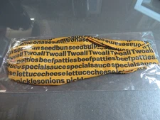 McDonalds Yellow Big Mac Text Manager/Employee Women Ladies Scarf/Neck Tie