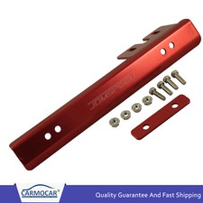 New Jdm Red Universal Front Bumper License Plate Relocator Bracket Holder Bar New Jdm Red Universal Front Bumper License Plate Relocator Bracket Holder Bar