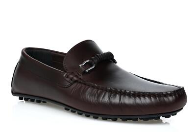Bruno Magli Men's Brown Leather Torro Driver Moc Size 9.5 M