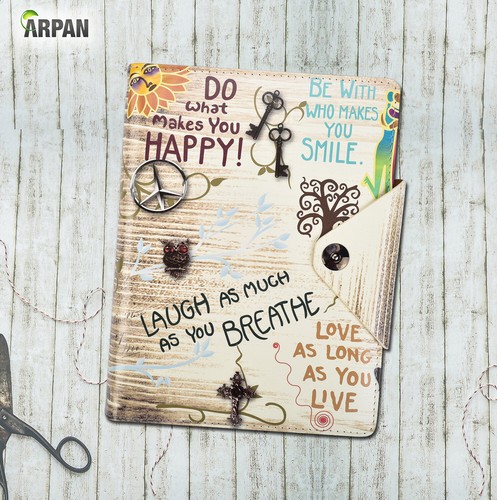 Arpan A5 Executive Personal Organiser Ruled Notebook Padded Leather Cover - Picture 19 of 61