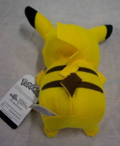 Nintendo Pokemon PIKACHU 7" Plush STUFFED ANIMAL Toy 2010 NEW w/ TAG - Picture 2 of 3