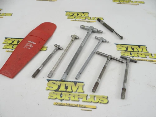 7 ASSORTED TELESCOPING GAGES & SMALL HOLE GAGE MITUTOYO CRAFTSMAN STARRETT