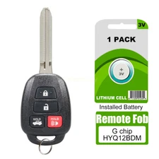 For 2012 - 2017 Toyota Camry Keyless Entry Remote Car Key Fob HYQ12BDM G Chip