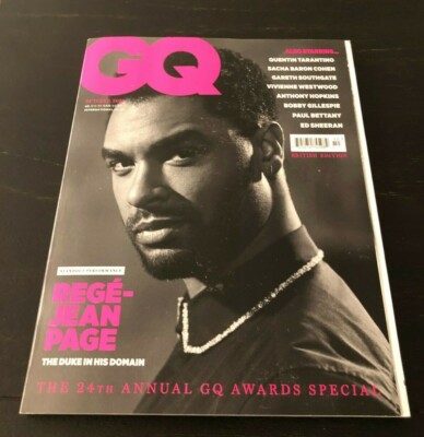 British GQ Magazine Rene Jean Page Anthony Hopkins Ed Sheeran Adam
