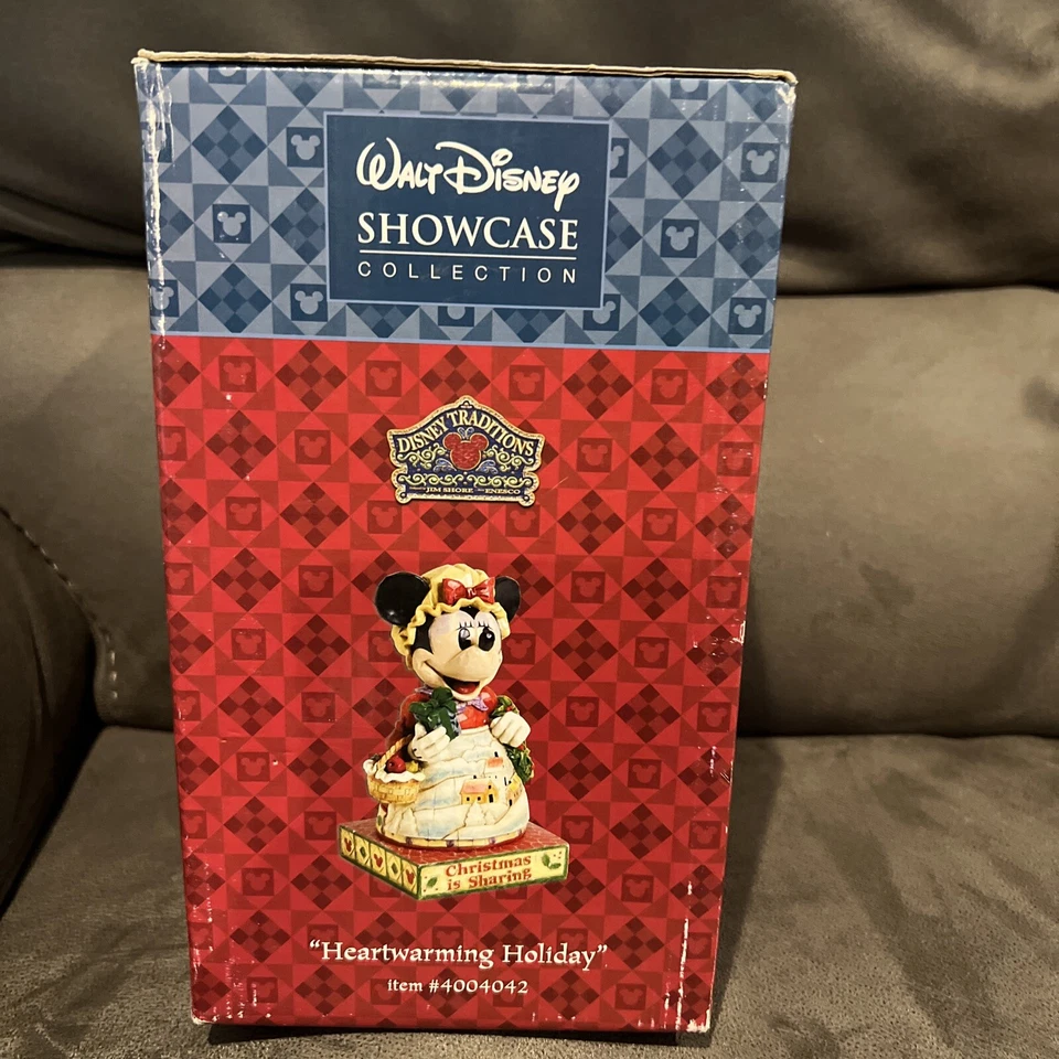 Figura Navidad Jim Shore Disney Minnie Mouse Heartwarming Holiday 4004042 Foto 3 de 4