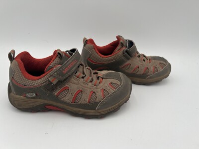 Merrell kids chameleon low boys M brown orange Hiking Outdoors Shoes 