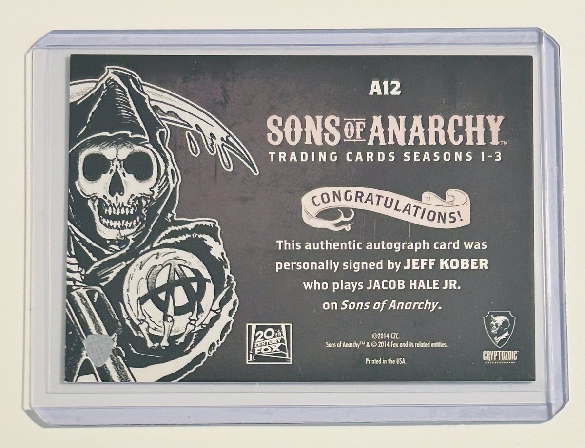 SONS OF ANARCHY Seasons 1-3 JEFF KOBER as Jacob Hale Jr. AUTOGRAPH