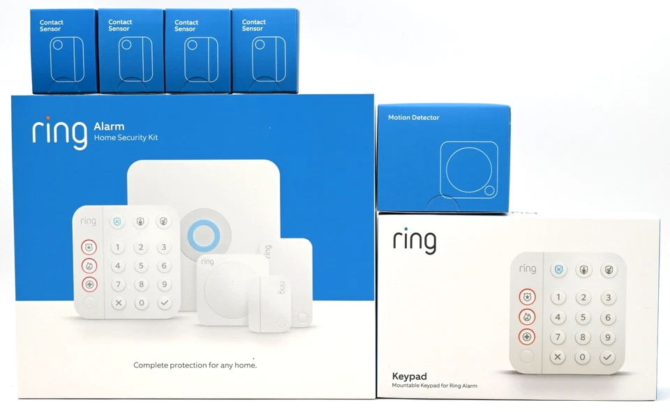 New Ring Alarm 14 Piece Kit 2nd Generation Home Security System - White - Image 4 of 4