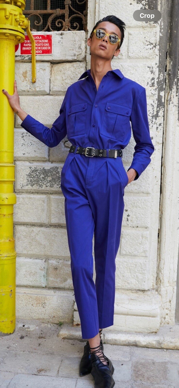 Camicia da uomo Saint Laurent. 42 16. $850