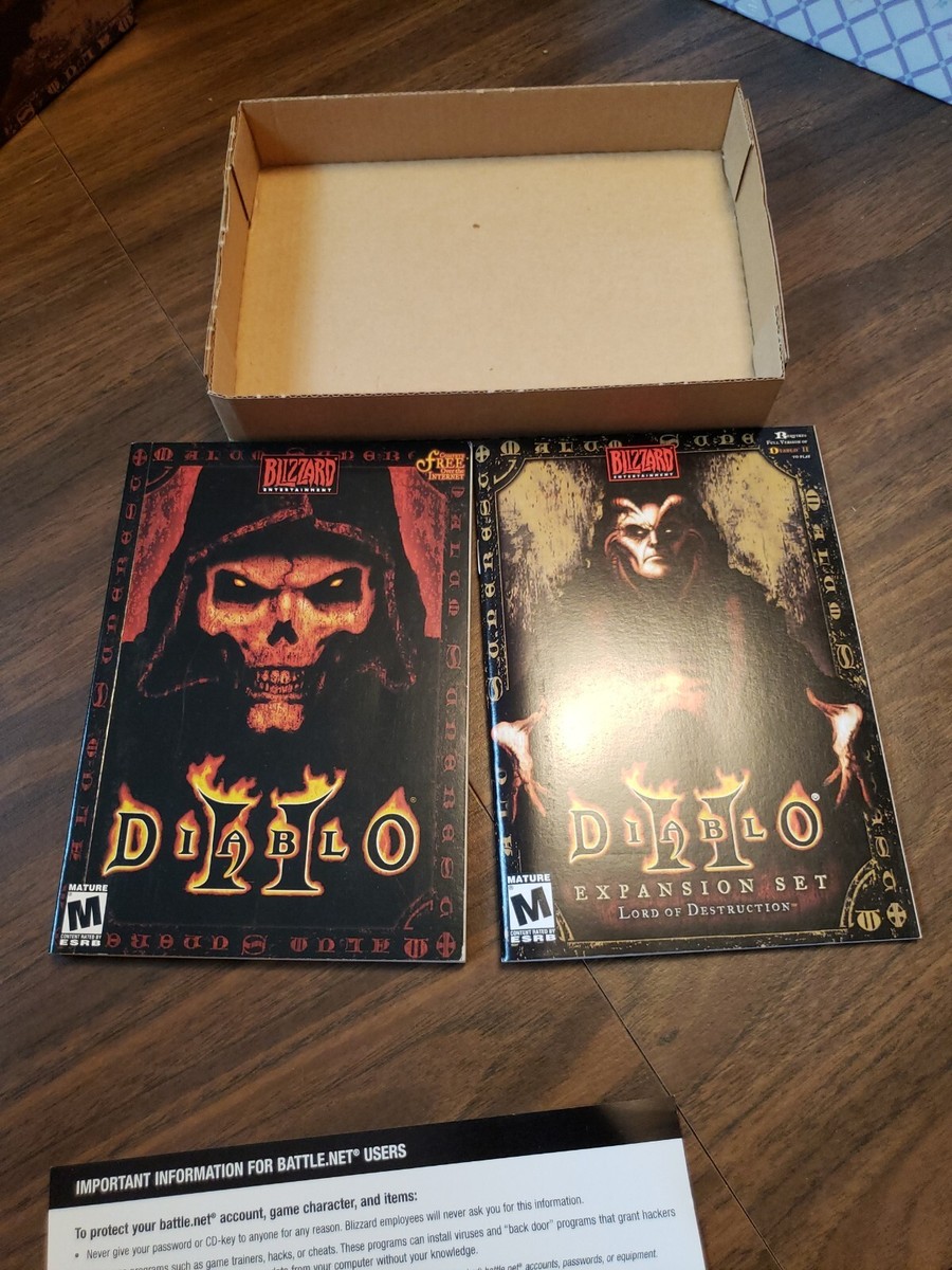 Diablo 2 Expansion Set LORD OF DESTRUCTION Complete Rare Diablo 2 Expansion Set LORD OF DESTRUCTION Complete Rare