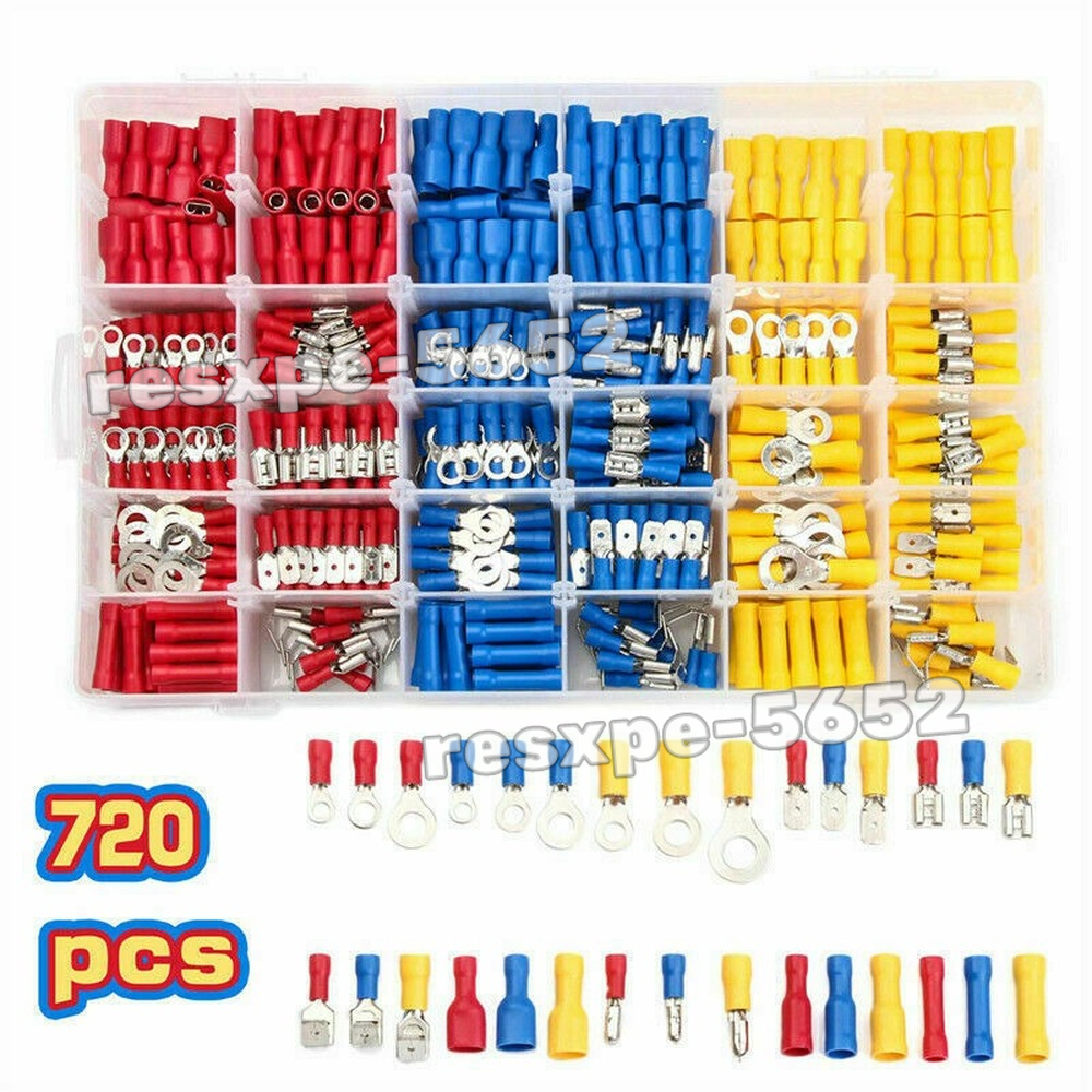 Gl Terminals Set 1200Pcs Assorted Insulated Electrical Wire Terminals Crimp Connectors ...