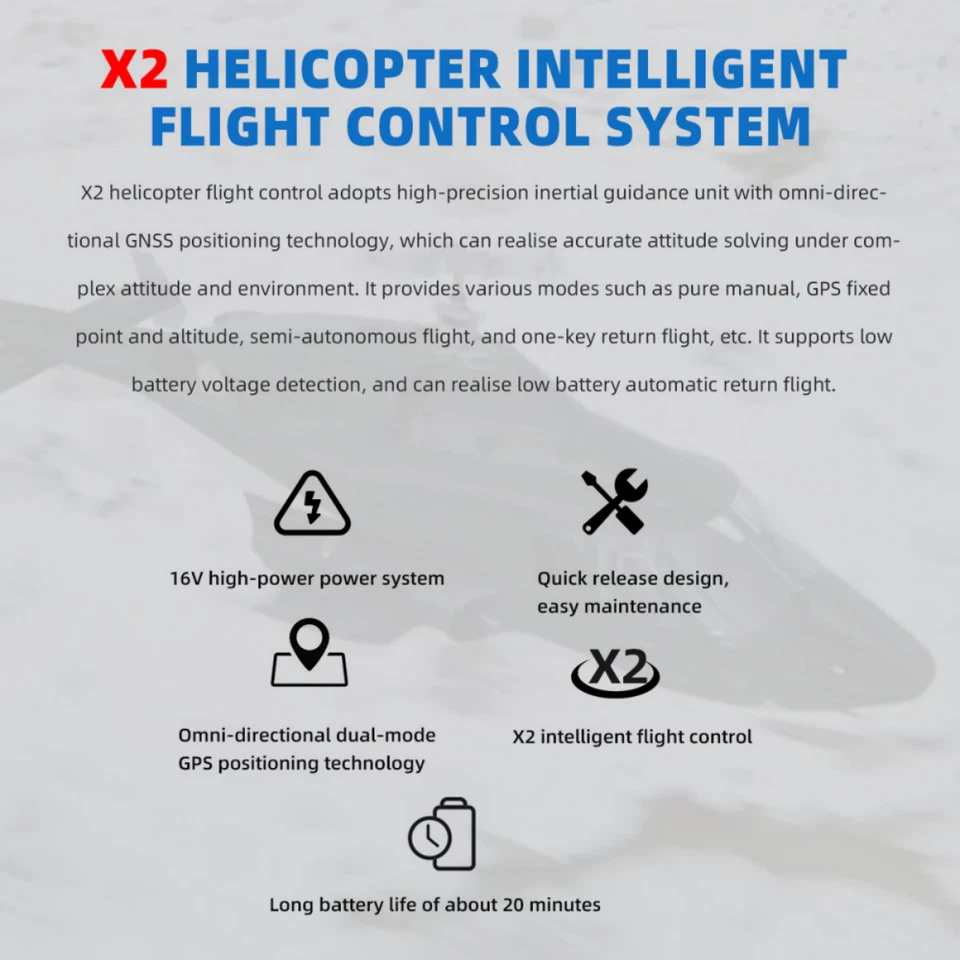 Flywolf 470L Remote Control Simulation Model Helicopter with GPS Loiter and RTL - Image 2 of 4
