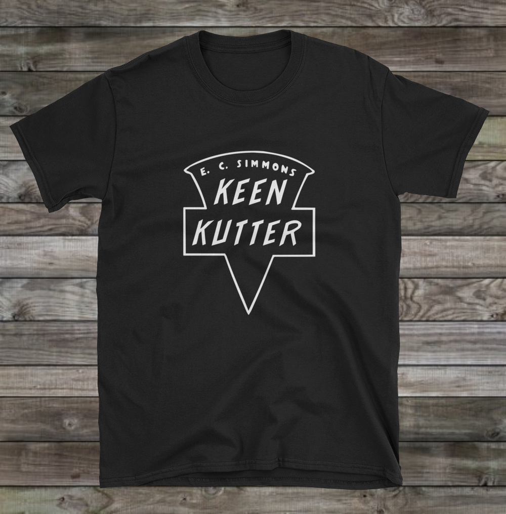 Maglietta vintage E.C. Simmons ""Keen Kutter"" Timbro ascia replica in rilievo