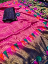 Indian Pakistani Bollywood Silk Sari Saree New