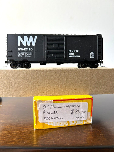ACCURAIL #????   Nuevo con caja de acero Norfolk & Western 40' AAR #42120 con Kadees 1:87 | Zustand: Used