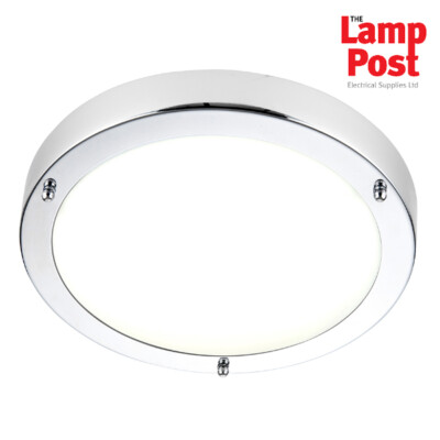 Saxby 54676 Portico - 9W LED 300mm Unterputz IP44 Kaltweiß Badleuchte - Chrom
