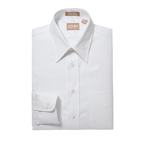 gitman gold dress shirts GITMAN BROS for OPENING CEREMONY Size L Tan Black White Print Cotton Button  Down Long Sleeve Shirt  Sui Generis Designer Consignment