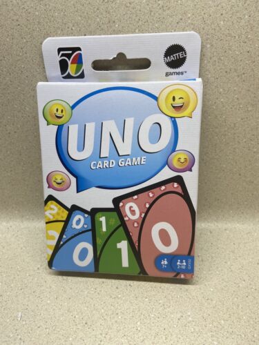 Mattel Games UNO Emojis Original Pack, Multicolor, Special Rule Extra  Cards, NEW