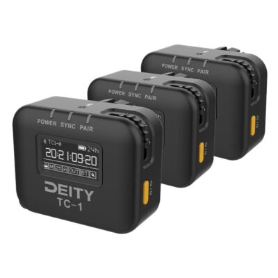 Deity TC 1 Wireless Black Timecode Box Generator with Bluetooth 5.0 3 Pack