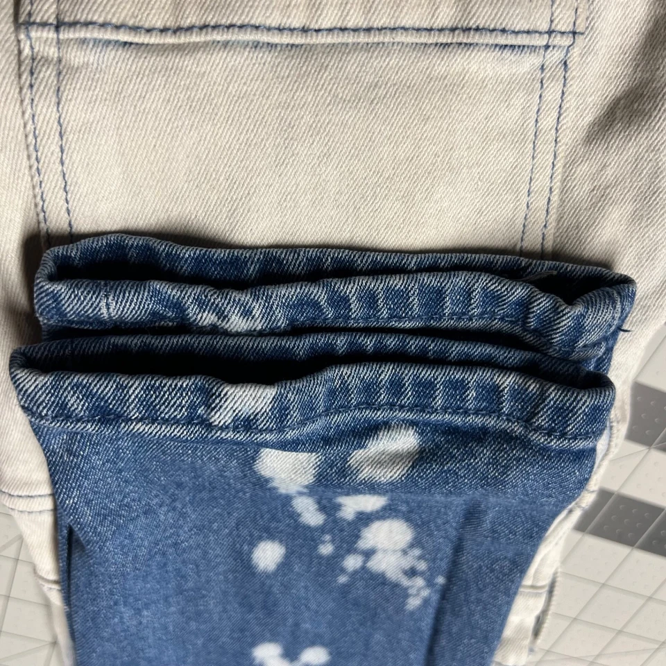 Pantalones de mezclilla Y&R Young Reckless para hombre 30x30 azul blanqueado excelente estado (7041) Foto 3 de 4