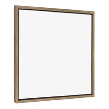 Kate and Laurel Sylvie Blank Framed Canvas Wall Art, 23x33 Bright Gold, Moder...