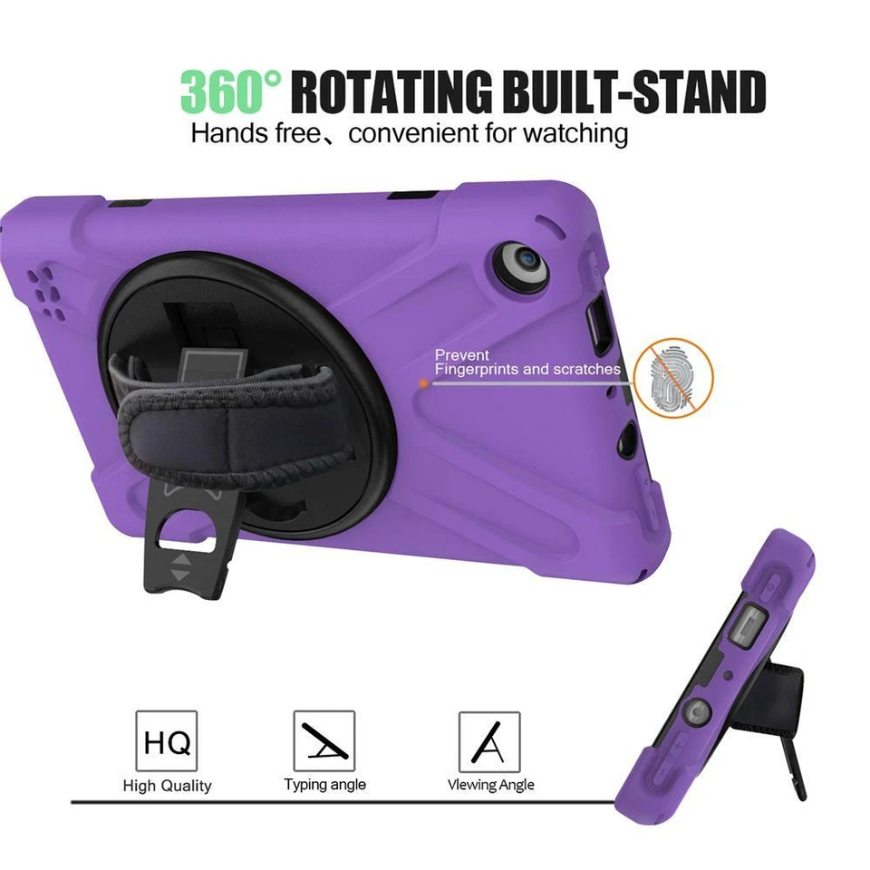 For Amazon Kindle fire 7 / HD 8 / HD10 Rugged Armor Case Rubber Shockproof Cover - Image 3 of 4