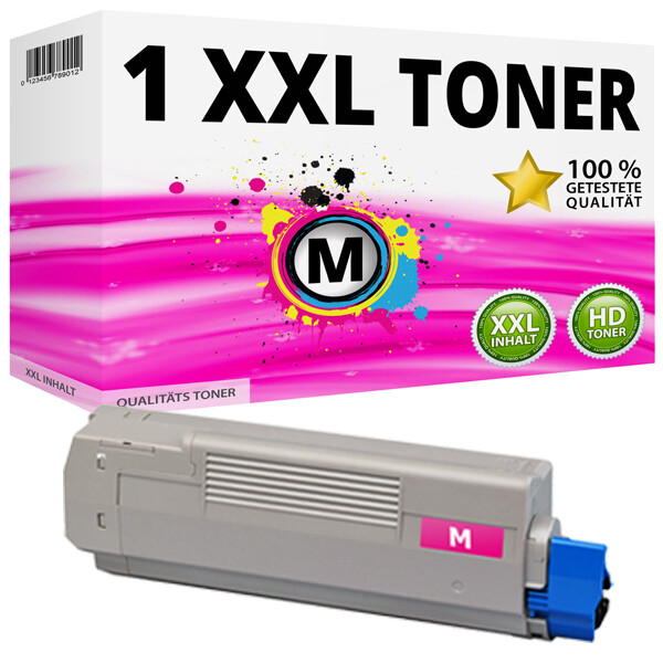 1X Xxl Toner Magenta FüR Oki Data C5600 C5600N C5600DN C5700 C5700N C5700DN-image