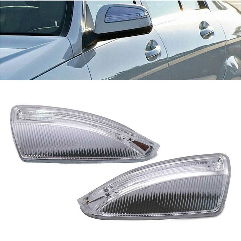 2Pc Side Mirror Turn Signal Light For Mercedes Benz C250 C300 C350 C63 AMG 08-15 - Image 4 of 4