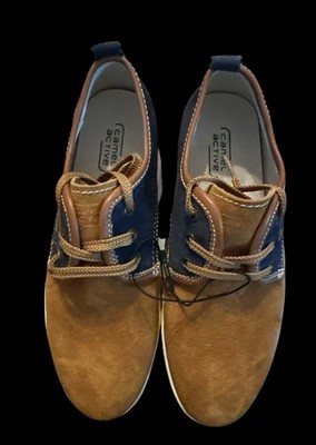 Camel Active Oxford Lace-up, suede brown/navy, Men, Size 8 new without box