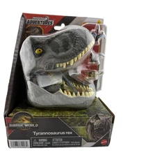 ​Mattel Jurassic World Rebirth Avonturen in Microland, Tyrannosaurus Rex-kop met