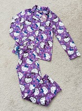 NWT Hello Kitty Y2K Womens Pajamas Cozy plush fleece PJs by Sanrio  Purple Sz M