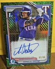 ABIMELEC ORTIZ Bowman Chrome 2024 Green Refractor /99 #26 Auto