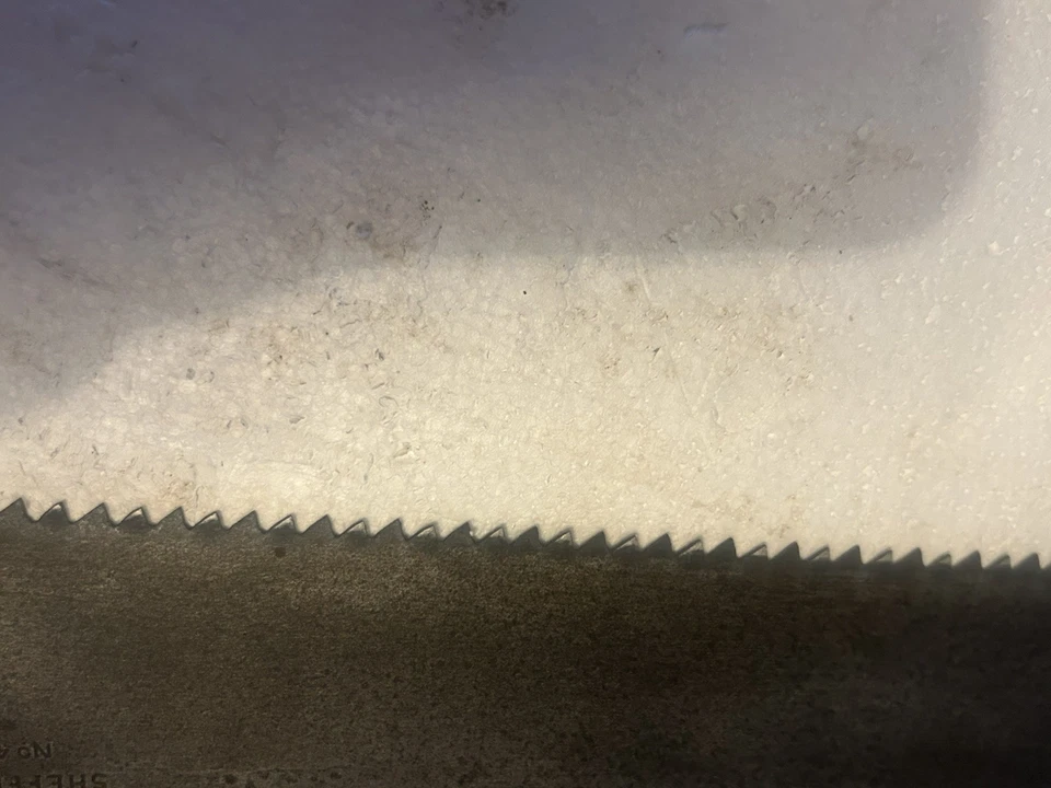 Vintage W. Tyzack Sons & Turner Sheffield saw 26” 5tpi 1920s - Image 3 of 4