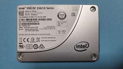 Dell 200GB SSD SATA 6Gbps | Intel DC S3610 Series | Enterprise | 0TW70K / PX04SV