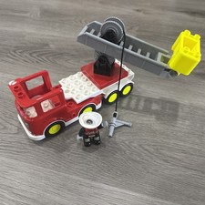 LEGO DUPLO Replacement Fire Truck And Firefighter Figure Toy 10 Pieces