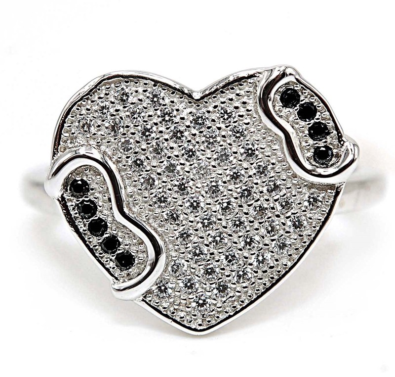 Heart Heat Treated Spinel 925 Sterling Silver Ring Jewelry Sz 8