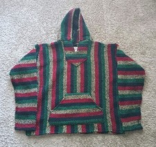 Baja Joe Pullover Woven Hoodie Men's Medium Multi Color Eco-friendly Long Sleeve