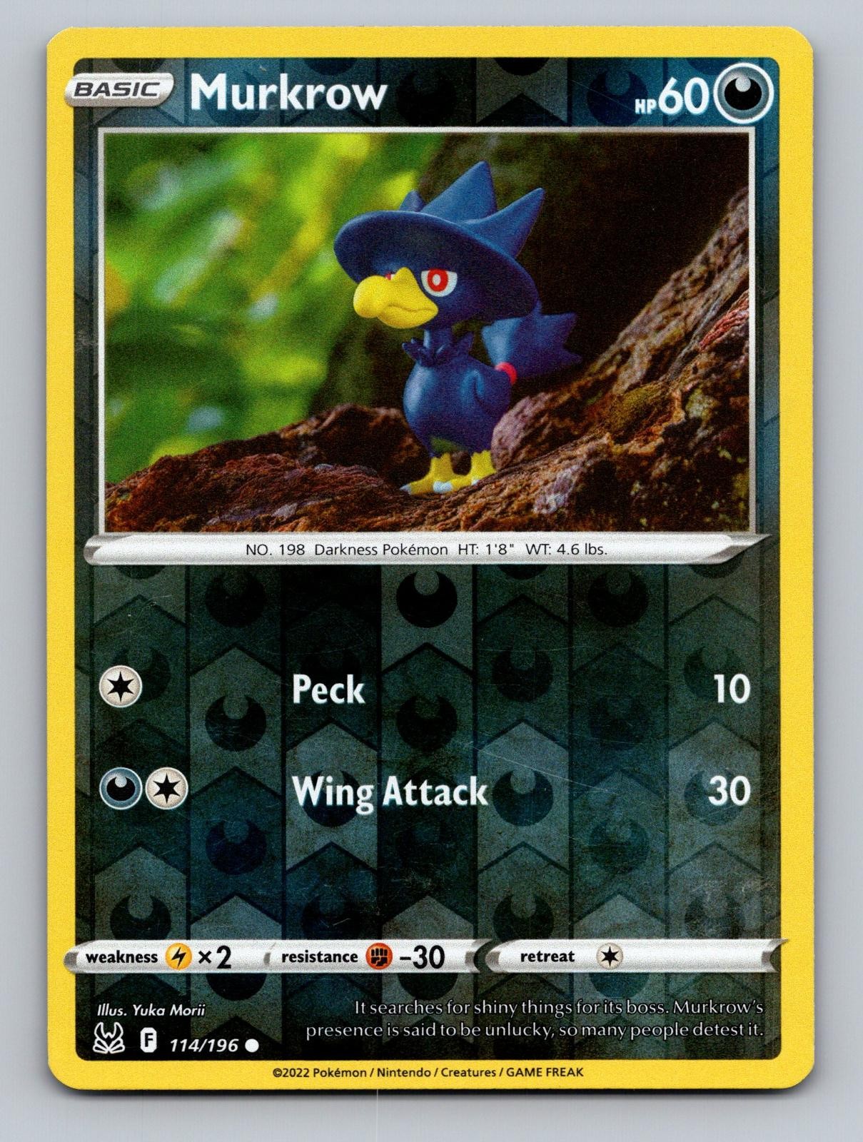 Murkrow 114/196 Common Pokemon Reverse Holo