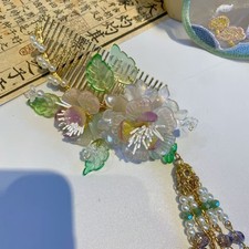 Ancient Chinese Style Tassel Hair Comb Hairpin Hanfu Headpiece