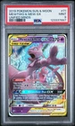 2019 POKEMON SUN & MOON UNIFIED MINDS #71 MEWTWO & MEW GX PSA 9