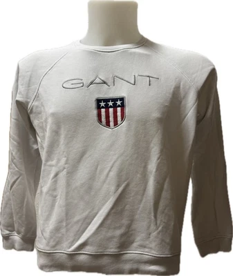 Gant Pullover Gr. L Damen Weiß Pulli Sweatshirt Hoodie Polo Luxus Edel - Bild 1 von 4