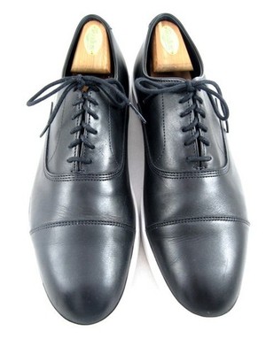 Allen Edmonds ''PARK AVENUE'' Men's Oxford Dress Sneakers 9.5 D BLACK  (766N)