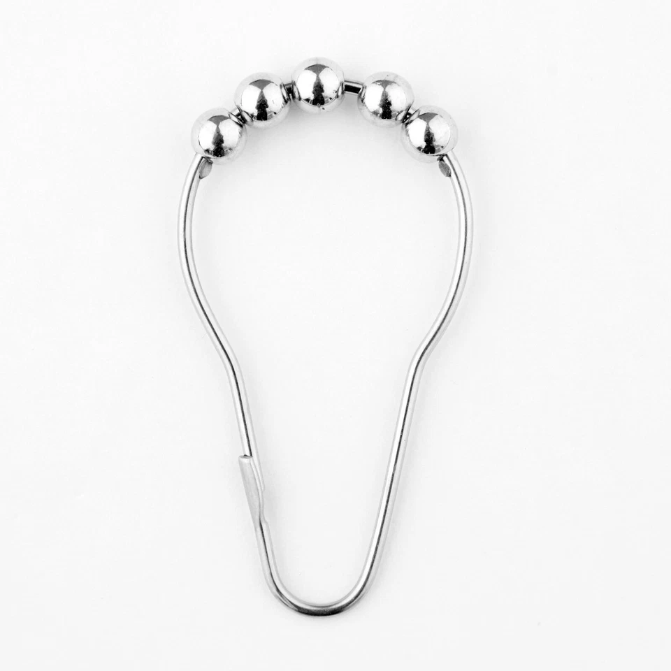 Juego de Cortinas de Ducha Poliéster Contemporáneas Gris París Geométricas Multicolor Nuevo Foto 3 de 4